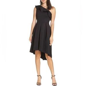 Chi Chi London Womens One-Shoulder High/Low Cocktail Dress